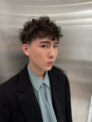 ショート メンズ特化フェード パーマ小林裕史のヘアスタイル