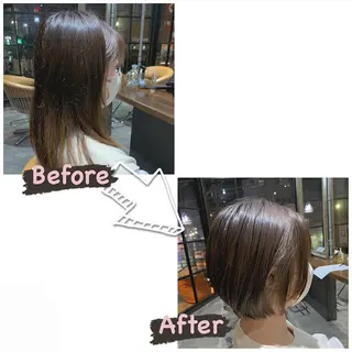 ショート enx天王町店 伊藤 愛央のヘアスタイル