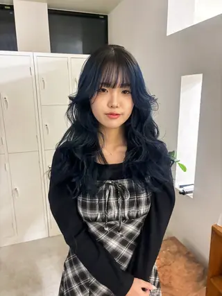 ロング カラー yuna☘️ 名古屋のヘアスタイル