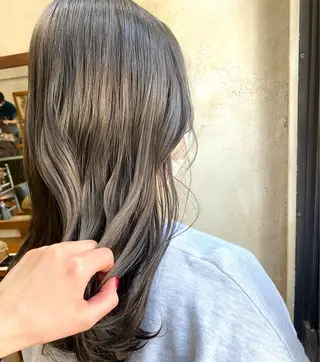 ロング カラー マンツーマン 美容師💚コウブチのヘアスタイル