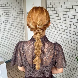 セミロング ヘアアレンジ 褒められヘアメイク /‎ボブ女子🐶みおのヘアスタイル