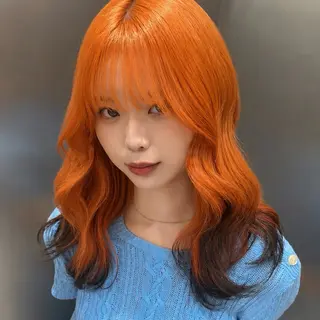 セミロング カラー ハイトーン/ブリーチ 🤍Suzuka🤍のヘアスタイル