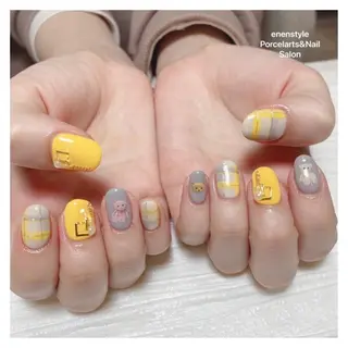 ミディアム ネイル 🐾enen style 🐾のネイルデザイン
