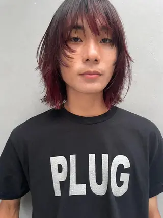 ショート メンズ カラー パーマ CEINE PATHのヘアスタイル