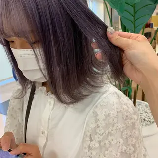 ミディアム カラー 暖色/ブリーチカラー 🎀 M i k uのヘアスタイル