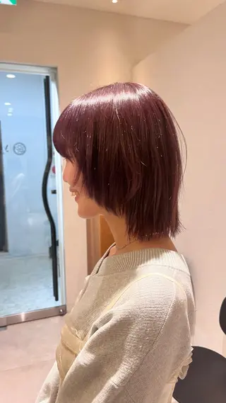 ミディアム カラー 🩵透明感カラー🩵 /表参道/うららのヘアスタイル