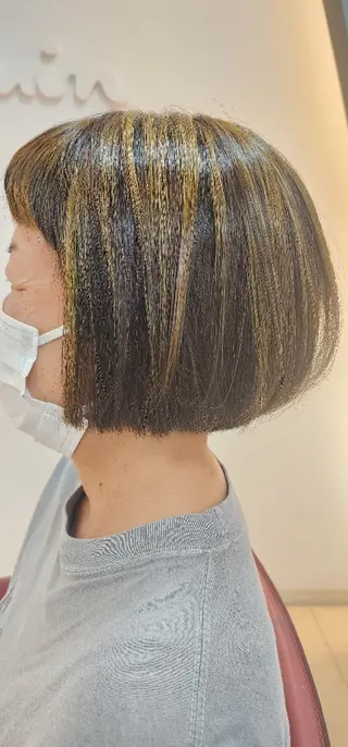 ミディアム カラー hairmake Juinのヘアスタイル
