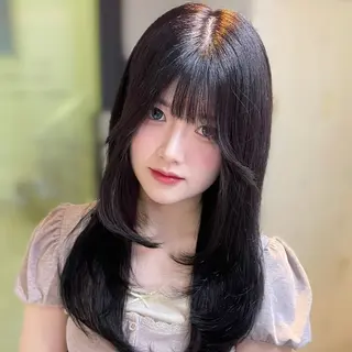 ミディアム カラー RAIRA 福岡韓国ヘア‧₊˚✧のヘアスタイル