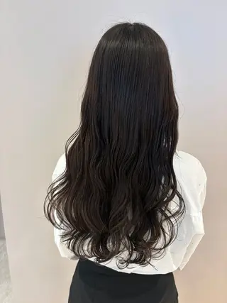 ロング パーマ コテ巻き風パーマ カンノケンタのヘアスタイル