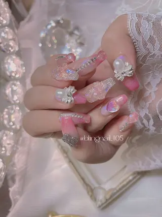 ネイル 24時まで❤︎韓国、 ワンホンネイルのネイルデザイン