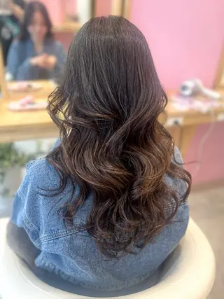 ミディアム カラー ボブ&寒色🎐ᩚ 短髪 COCOROのヘアスタイル