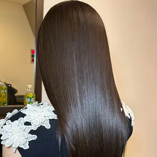 セミロング 🍀ケアブリーチ カラー🍀坂井のヘアスタイル