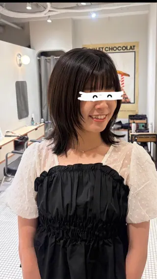 ミディアム 酸性縮毛矯正/ ホッタケイシのヘアスタイル