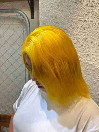 ミディアム カラー ヘアアレンジ 🍀透明感カラー×垢 抜けボブ リクト💥のヘアスタイル