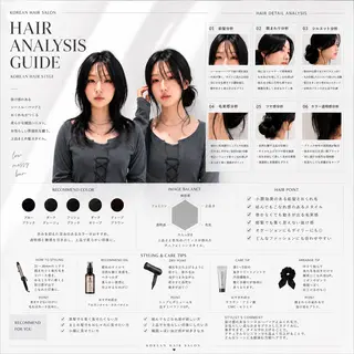 セミロング 縮毛矯正・似合わせ タナカ レイヤのヘアスタイル