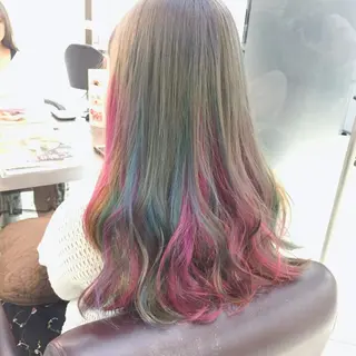 ロング カラー 大平 美沙のヘアスタイル