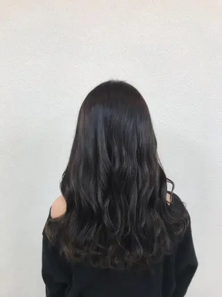 セミロング もりたみかこ 美容師お休み中のヘアスタイル