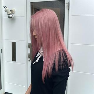 カラー 🍀ブリーチ屋さん/ 顔周りレイヤーあずみのヘアスタイル
