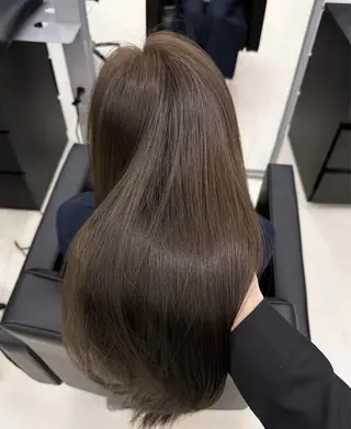 セミロング カラー 赤み消しカラー/ ミントカラー/トモキのヘアスタイル