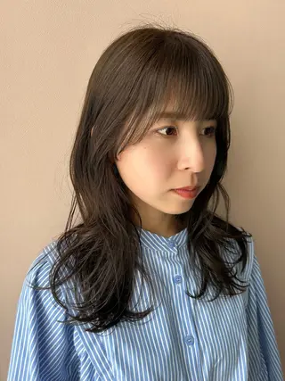 ロング カラー hubhair レイヤー/透明感のヘアスタイル