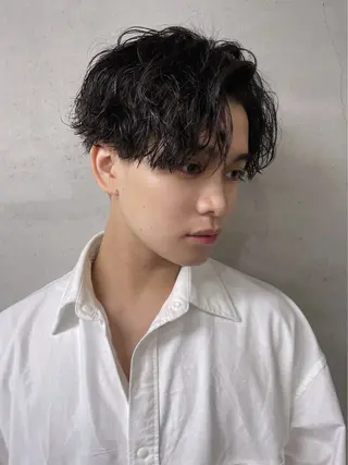ショート カラー パーマ ヘアアレンジ メンズ メンズ特化酒井翔太 /メンズカット/名駅のヘアスタイル