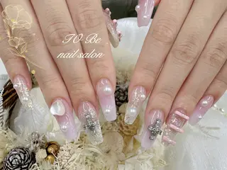 ロング Nail Salon To Be珈月のネイルデザイン