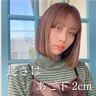 ショート カラー 顔周りカット 【オノザワリョウ】のヘアスタイル