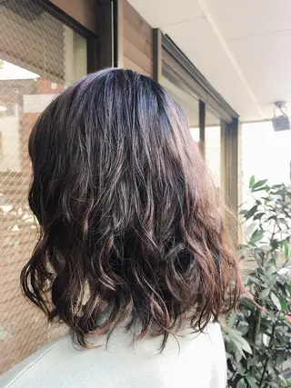 ミディアム パーマ 松島 怜緒奈のヘアスタイル