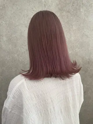 ミディアム カラー 海外風パーマ カラー特化園田　楓莉のヘアスタイル