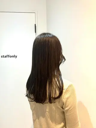 ロング カラー 橋爪 明日香のヘアスタイル