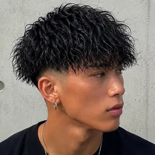 パーマ メンズ メンズ特化カットパー マカラー坂田柊のヘアスタイル