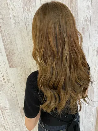 ロング カラー Oopsレイヤー 加藤澄都のヘアスタイル