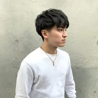 ショート カラー パーマ メンズ 明治神宮前 NANAMIのヘアスタイル