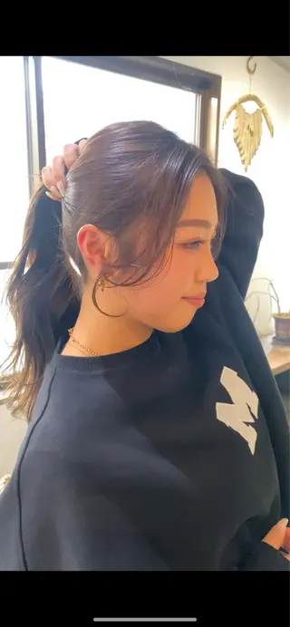 セミロング カラー ♡レイヤーカット れお♡のヘアスタイル