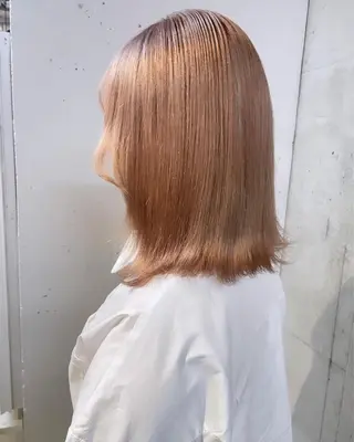 セミロング カラー 髙塚碧🇰🇷 韓国ヘア🎗️のヘアスタイル