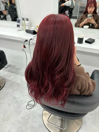 ロング 🎀暖色カラー🎀 韓国ヘア まなかのヘアスタイル