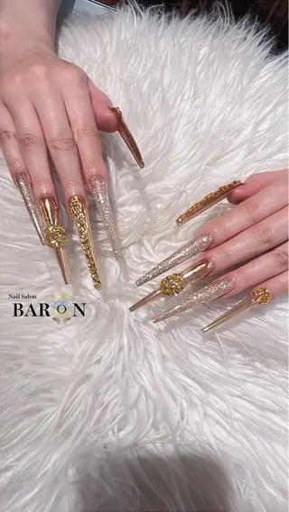 ロング BARON SAKIのネイルデザイン