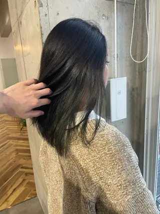 セミロング カラー SHOTO ハイトー ン/ブロンドカラーのヘアスタイル