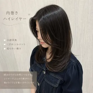 セミロング 店長✨レイヤー✖️ 髪質改善✖️韓国ヘアのヘアスタイル