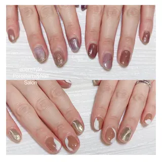 ショート ネイル 🐾enen style 🐾のネイルデザイン