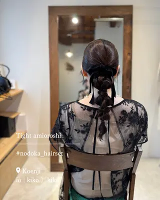セミロング ヘアアレンジ お呼ばれセット🕊️ 高円寺/太田和のヘアスタイル