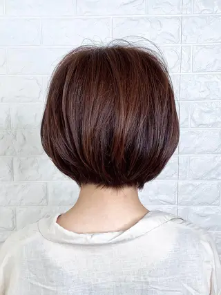 ショート カラー 髪質改善縮毛矯正 美容師✂️山崎竜二のヘアスタイル
