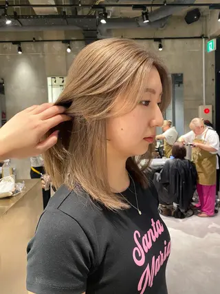 ロング カラー mina🪐立川駅/ 無料ショートカットのヘアスタイル