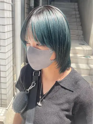 カラー yasuハイトーン/ デザインカラーのヘアスタイル