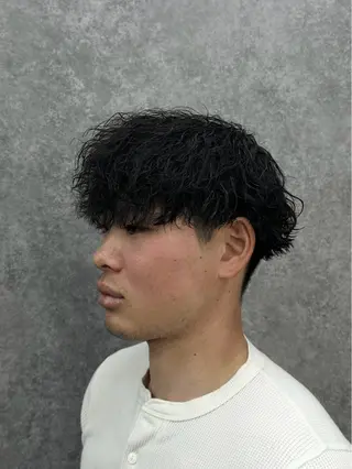パーマ メンズ センターパート特化 🌹RIO🌹のヘアスタイル