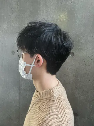 パーマ メンズ もりたみかこ 美容師お休み中のヘアスタイル