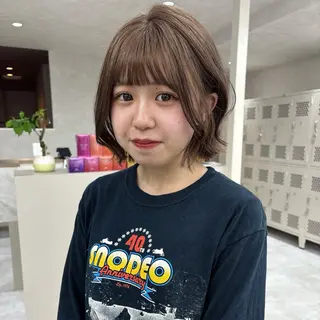 カラー ハイトーン/モテ髪 🎀hina🎀のヘアスタイル