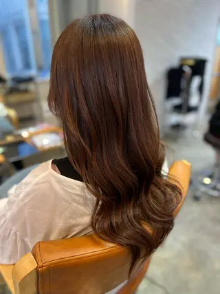 ロング カラー 縮毛矯正&髪質改善 ⭐️OGUのヘアスタイル