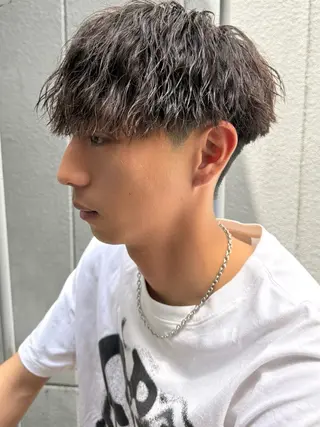 パーマ メンズ メンズパーマ特化/ シャドウ/波巻/陸翔のヘアスタイル