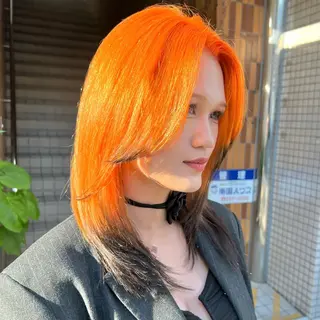 ミディアム カラー 💎ブリーチ特化💎 リタッチ/RYUTOのヘアスタイル